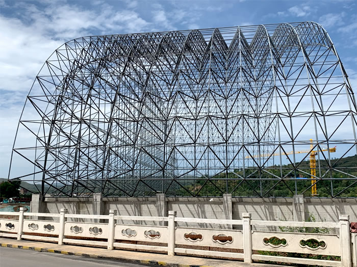 台州山寨矿储煤棚网架